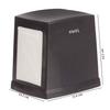 KWEL Double Side Cube Table Top L-Fold Tissue Paper Holder Dispenser Tissue Box Holder for Dining Table, Napkin Holder Boxwith 2 Packets (200 Tissues) - Black view 4