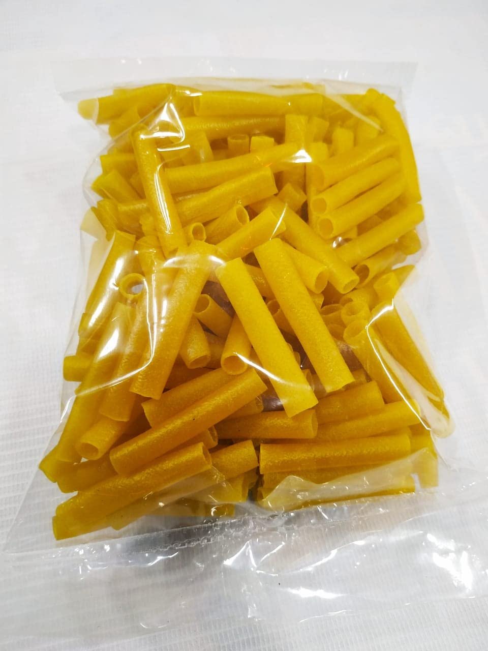 90's MILL Diwali Sale Pipe Fryums/Ready to Fry Brunch Crunch Rolls Indian Snacks/Yellow Finger Pipe Fryums (500Gm) Great Indian Festival