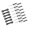 CALANDIS 6 Pieces C Buckle Pad Eyes + 12 Pieces Tri-fold Rivets (with Flat Or Round Washers) Kayak Accessory view 1