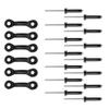 CALANDIS 6 Pieces C Buckle Pad Eyes + 12 Pieces Tri-fold Rivets (with Flat Or Round Washers) Kayak Accessory view 2