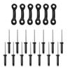 CALANDIS 6 Pieces C Buckle Pad Eyes + 12 Pieces Tri-fold Rivets (with Flat Or Round Washers) Kayak Accessory view 3