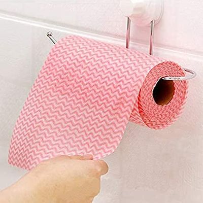 SHREE RAGHUVIR (Pack Of 3,50 Wipes per roll) Branded Reusable Wipes Roll Cloth Heavy Duty Cleaning Cloth Kitchen Towels Non woven 50 Pcs Wipe Roll Towel Tissue Paper Roll Washable Sheets (Multi Color)