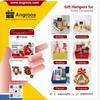 Angroos Kerala Onam wishes and hamper contains banana chips 75g, jaggery chips 75g, parker classic gold, Ferraro Rocher 3 pieces, kathakali sticker, handcraft nettipattam and Kerala Onam greeting card view 2