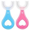 Onlyeasy U Shaped Toothbrush For Kids Manual Kids Brush 2-5 Years 360 Degree Soft Silicone Oral Teeth Cleaning For Baby Infant Toddler Children (Pack of 2) view 1