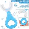 Onlyeasy U Shaped Toothbrush For Kids Manual Kids Brush 2-5 Years 360 Degree Soft Silicone Oral Teeth Cleaning For Baby Infant Toddler Children (Pack of 2) view 4