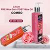 Lilium Pre Wax Gel and Post Wax Oil 200ml Each For Soothing Rose |Soft and Nourishing The Skin |No Parabens, No Mineral Oils, No Harmful Chemicals,Pack of 2 view 2