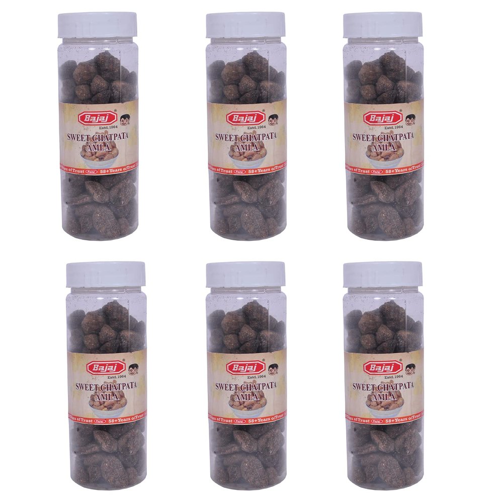 OMRAJ Chatpata Amla Candy 1200g Chatpata and Sweet Flavored Dried Awla Candies (200g each) (Pack of 6)