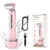 Hatteker Electric Lady Shaver Razor Wet and Dry Waterproof Bikini Trimmer for Women Rechargeable Legs Underarms Public Hair Painless Extendable Handle view 1