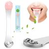 Moosec Tongue Scraper Cleaner, Get Rid of White Tongue, 100% BPA Free - 1 Set Comes 2 Silicone Tongue Brushes view 1