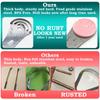 Moosec Tongue Scraper Cleaner, Get Rid of White Tongue, 100% BPA Free - 1 Set Comes 2 Silicone Tongue Brushes view 3