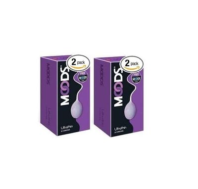 Moods Ultrathin 20's Condoms (Pack of 2)