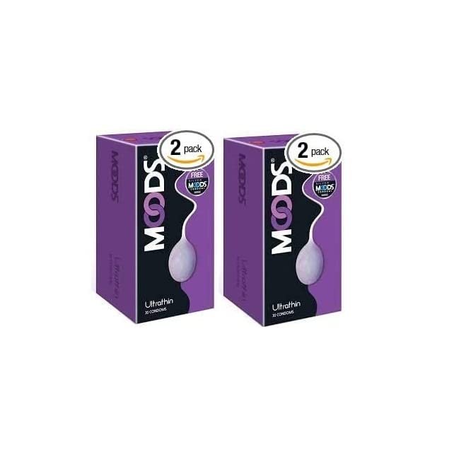 Moods Ultrathin 20's Condoms (Pack of 2)