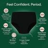 FabPad Women Reusable Leak Proof Cotton & Spandex Period Panties Lasts For 3 Years Without Pads, Cups & Tampons (Pack Of 1, Red, Medium) view 4