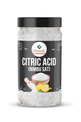 Dhawak Citric Acid | Nimbu Sat - 500 Gms. Nimbu Sat | Lemon Salt | Jar Pack |