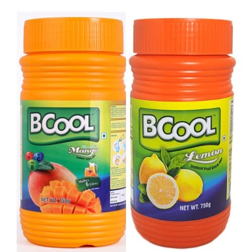 Bcool mango & lemon instant drink mix 750g for all age groups(pack of 2)