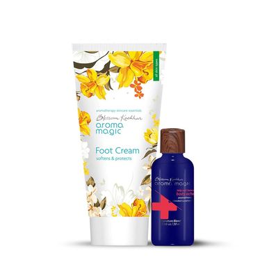 Aroma Magic Foot Cream, 50 gm & Help Me I Have a Body Ache Curative Oil, 20 ml