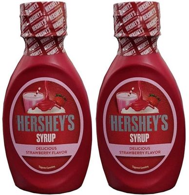 HERSHEY'S HM16320 Strawberry Syrup, 200g Each Pack of 2 (400 g, Pack of 2)