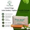 Duuous Maternity Kit - Extra Large | Green Wings Anion Sanitary Napkins - Organic Pads (30 Count) view 2