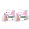 everteen Reusable Menstrual Cup Small Size for Women (16ml) with Pouch, Ultra Soft & Rash Free, 12 hours Leak-Proof Protection, No Discomfort or Leakage - Pack of 2 view 1
