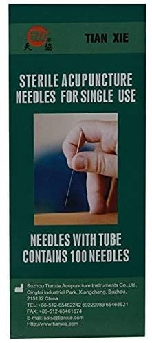 ACM Sterile Acupuncture Dry Needles for Single Use (Size: 0.25*+60) Pack of 100 No's, Silver