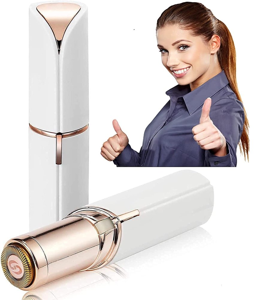 HGNOVA Hair Removal Machine for Women Chin, Cheek, Eyebrow, Upper Lip Hair Remover for Women - Lipstick Shaped and Easy to Carry