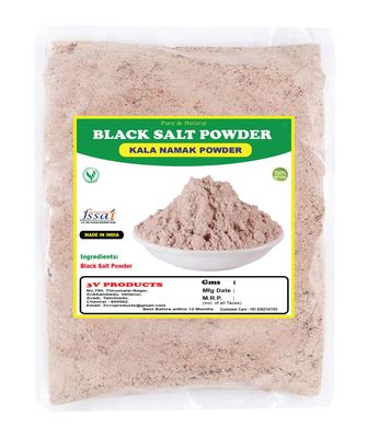 3V PRODUCTS Himalayan Black Salt Powder | Kala Namak Powder | Black Salt Powder 200g