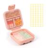 Dynippy Daily Pill Organizer 5 Compartments Portable Moisture Proof Small Pill Case for Pocket Purse Travel Pill Box Portable Medicine Vitamin Fish Oil Holder Container - Pink view 1