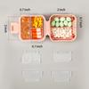 Dynippy Daily Pill Organizer 5 Compartments Portable Moisture Proof Small Pill Case for Pocket Purse Travel Pill Box Portable Medicine Vitamin Fish Oil Holder Container - Pink view 3