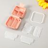 Dynippy Daily Pill Organizer 5 Compartments Portable Moisture Proof Small Pill Case for Pocket Purse Travel Pill Box Portable Medicine Vitamin Fish Oil Holder Container - Pink view 4