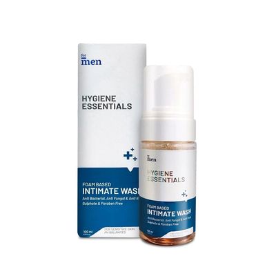 ForMen Intimate Wash for Men | pH Balanced Foam Based | Intimate Hygiene Wash | Anti Bacterial, Anti Fungal Sulphate & Paraben Free | with Aloe Vera and Tea Tree Oil - 100ml