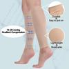 20-30 mmHg Medical Compression Calf Sleeve for Men and WomenBeige,M view 3