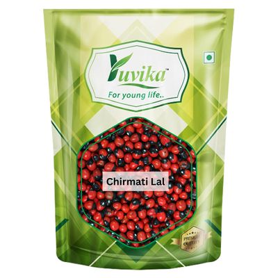Yuvika Chirmati Lal - Abrus Precatorius - Jequerity Seeds - Rosary Pea - Red Gunja 100 Grams