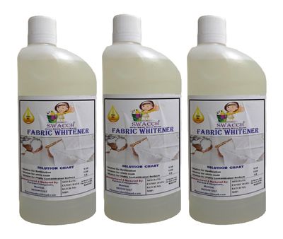 Fabric Whitener I white cloth cleaner I stain remover I shine Enhancer I 500ml (Pack of 3)