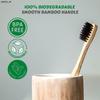 ANTHOM Bamboo Toothbrush with Charcoal Activated Soft Bristles | 100% Eco-friendly Soft Toothbrush | Pack of 3 view 2