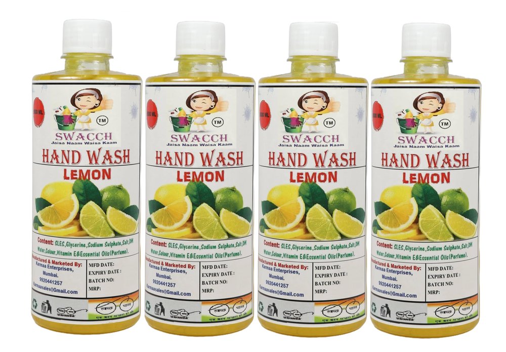 HANDWASH 500ML(PACK OF 1) (LEMON, PACK OF 4)