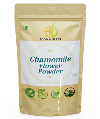 A D Food & Herbs Chamomile Flower Powder Aromatic Edible for Homemade Lattes, Tea Blends, Bath Salts, Gifts, Crafts (50 Gms x pack of 2)