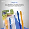 AIM DENTAL SUPPLY AIM Braces Toothbrush Soft Head V Trimmed Design 2-Pack | Quick Orthodontic Cleaning | Deep Clean Braces at Home view 2