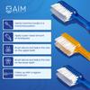 AIM DENTAL SUPPLY AIM Braces Toothbrush Soft Head V Trimmed Design 2-Pack | Quick Orthodontic Cleaning | Deep Clean Braces at Home view 3