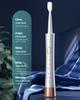 High Vibration Sonic Electric Toothbrush for Adults with 2 Minutes Smart Timer, Fast Charge Lasts Long, 5 Optional Modes, 8 Replacement Brush Heads Ultra Whitening, White view 2