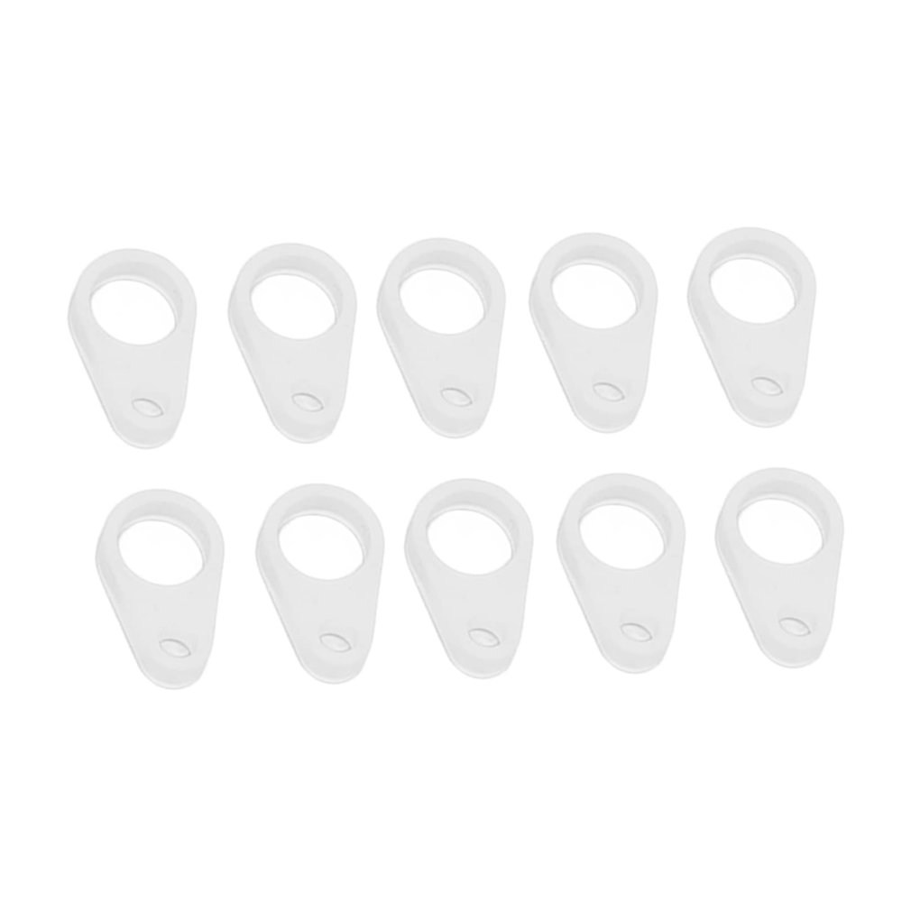 10pcs Hearing Aid Clip Adaptor, Anti Loss Hearing Aid Silicone Ring for Elderly Kids(S)