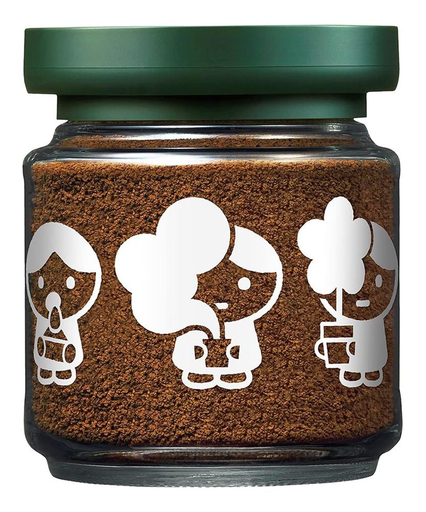AGF Blendy COFFEE BOY Collaboration Instant Coffee Decoration Jar 80g [Refillable Jar] [Coffee that dissolves in water] [Coffee Canister] | Made in Japan