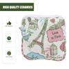 FOMIYES Zipper Sanitary Napkin Bag for Girls Women Tampon Storage Bag Sanitary Pad Organizer Menstrual Pad Pouch Travel Size Period Bag (Tower and Bird) view 2