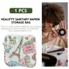 FOMIYES Zipper Sanitary Napkin Bag for Girls Women Tampon Storage Bag Sanitary Pad Organizer Menstrual Pad Pouch Travel Size Period Bag (Tower and Bird) view 4