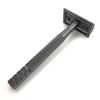 CSB Double Edge Safety Razor for Men and Women with Exquisite Handle | Brass Handle | Zinc Alloy Razor Head | Eco Friendly and Zero Waste Reusable | Metal Long Handle with 20 Blades (Matte Black) view 1