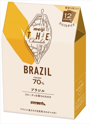 Meiji The Chocolate Brazilian Cacao 70% 42g (Pack of 2) (Made in Japan)