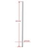 Pack of 4 Reusable Stainless Steel Metal Straws - (Straight) with Brush - Straws for Cold Drink Milk Shake Thick Shake view 2