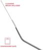 Steel Straws, Bended Stainless Steel Straws for Drinking, Extra Wide Straws for Smoothie, Milkshake Straw, Cold Drink Straw,Reusable Straws, BPA Free, 8 inch Long (Pack of 10) view 2