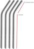 Steel Straws, Bended Stainless Steel Straws for Drinking, Extra Wide Straws for Smoothie, Milkshake Straw, Cold Drink Straw,Reusable Straws, BPA Free, 8 inch Long (Pack of 10) view 3