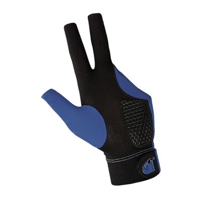 CALANDIS Non Slip 3 Finger Billiards Gloves Left Hand Elastic for Women Men Handwear Dark Blue