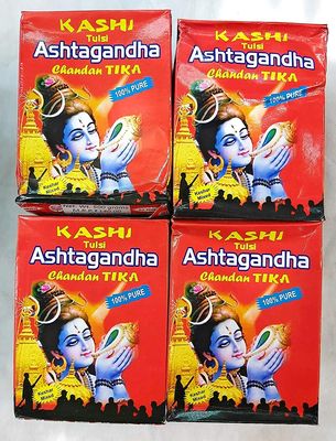 Anshraj Kashi Tulsi Ashtagandha Chandan Tilak (500 gm) -Pack of 4